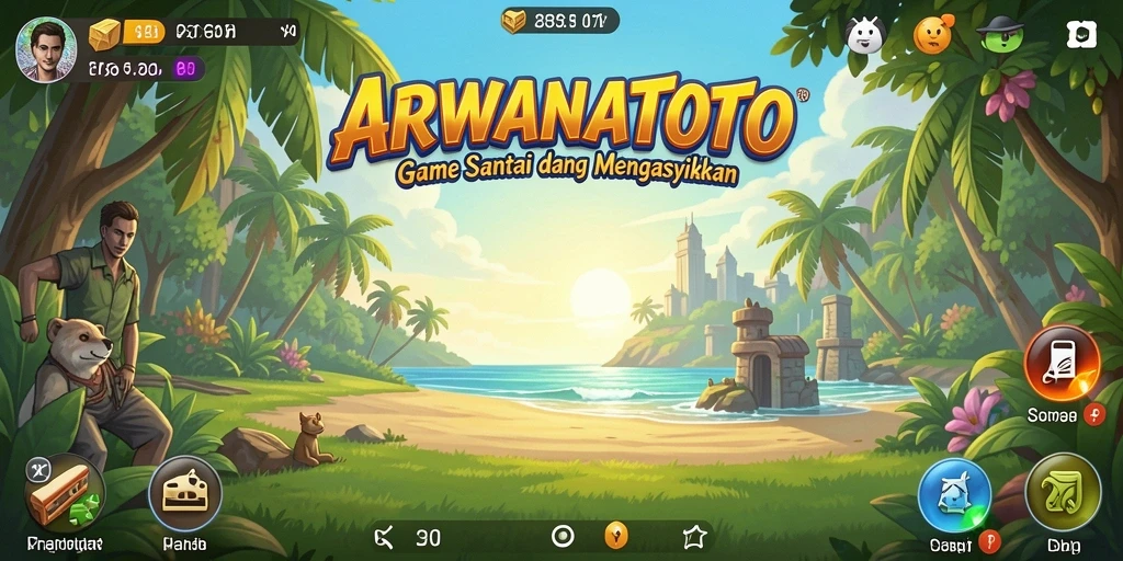 Screenshot gameplay ARWANATOTO yang menampilkan keseruan bermain santai.