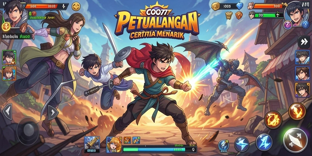 Tampilan gameplay COO77 yang imersif dan penuh aksi.