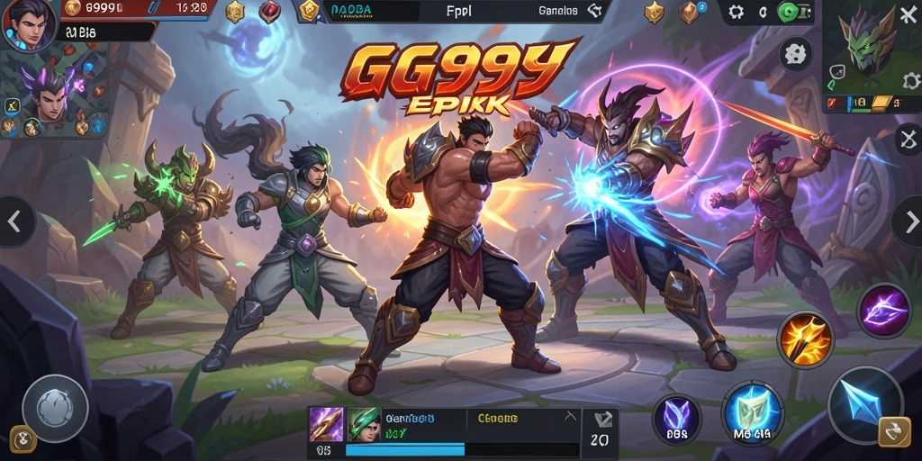 Tampak seru dalam pertempuran tim di GG999.