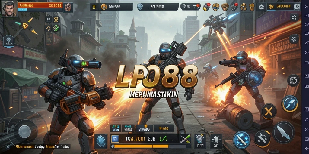 Tampilan gameplay LPO88 yang penuh aksi dan strategi.