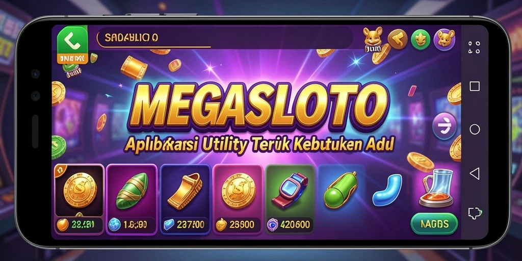 Tampilan menarik dari game Utility MEGASLOTO saat digunakan.
