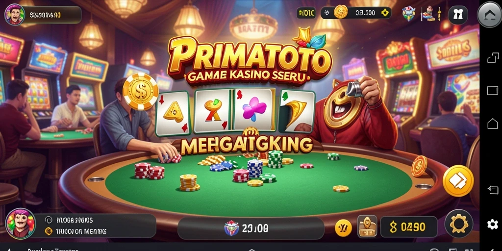Tampilan gameplay menarik dari PRIMATOTO yang penuh warna.