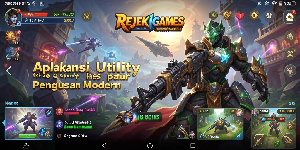 Tampilan antarmuka pengguna yang menarik dari REJEKIGAMES.