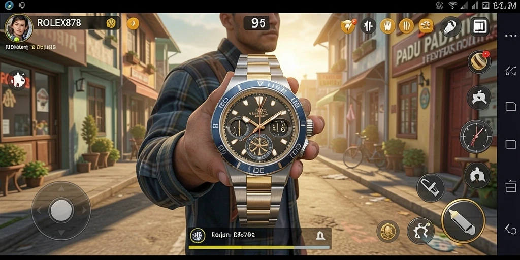 Tampilan gameplay <strong>ROLEX878</strong> dengan elemen Match-3 yang menarik.
